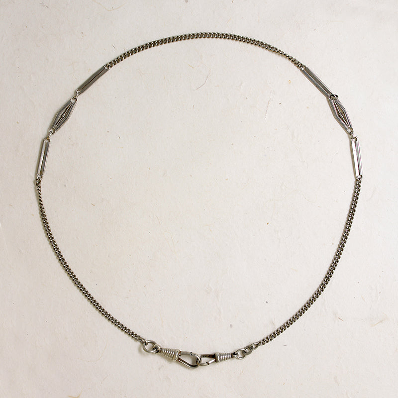 Chic Curb & Fancy Silver Link Chain by Ancient Influences