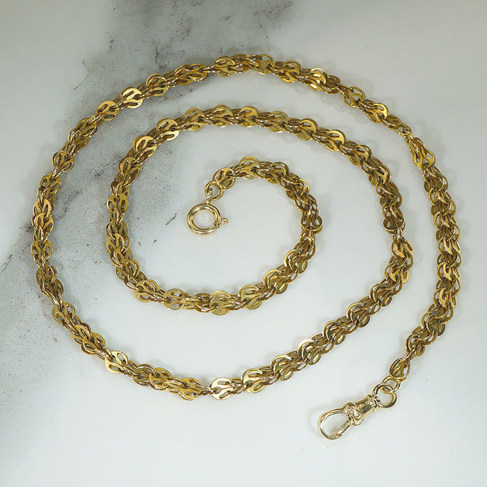 Handmade Antique Gold Chain by Ancient Influences
