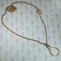 Silver and Gold Vintage Charm Holder Chain