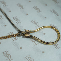 Silver and Gold Vintage Charm Holder Chain