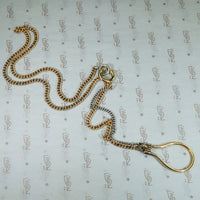 Silver and Gold Vintage Charm Holder Chain