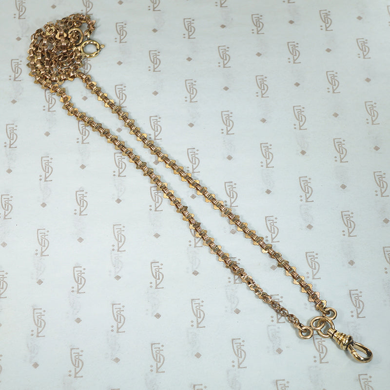 Fancy Flat Link Watch Hook Chain by Ancient Influences