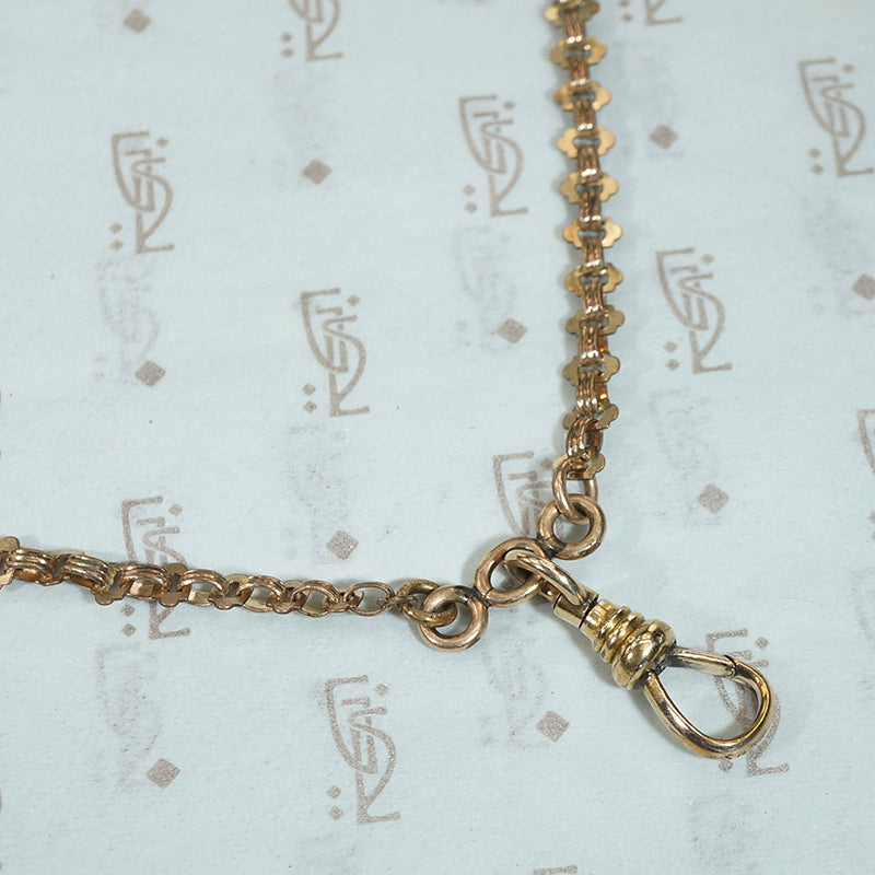 Fancy Flat Link Watch Hook Chain by Ancient Influences