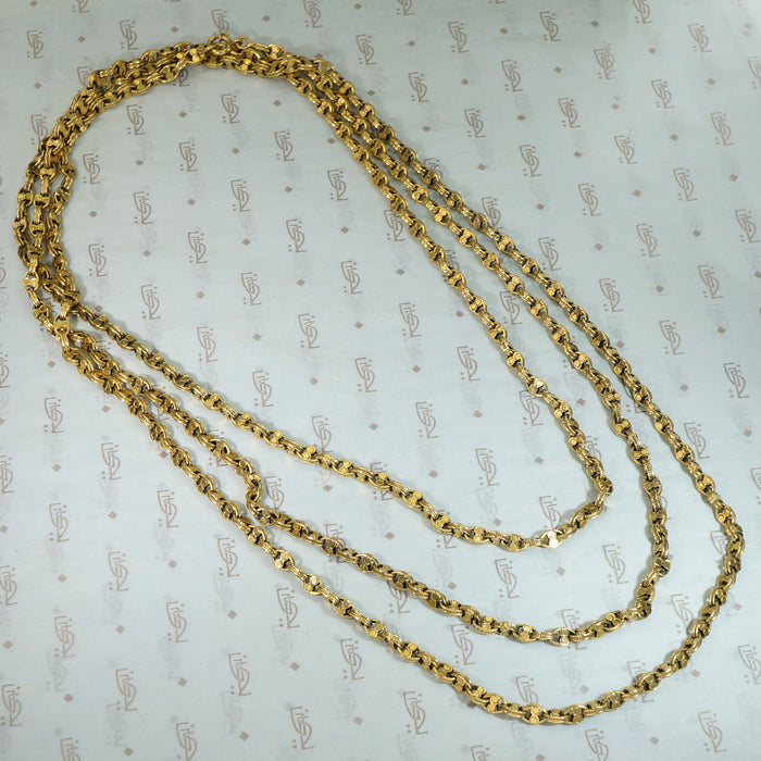 Amazing Extra Long 15ct Chain c1860