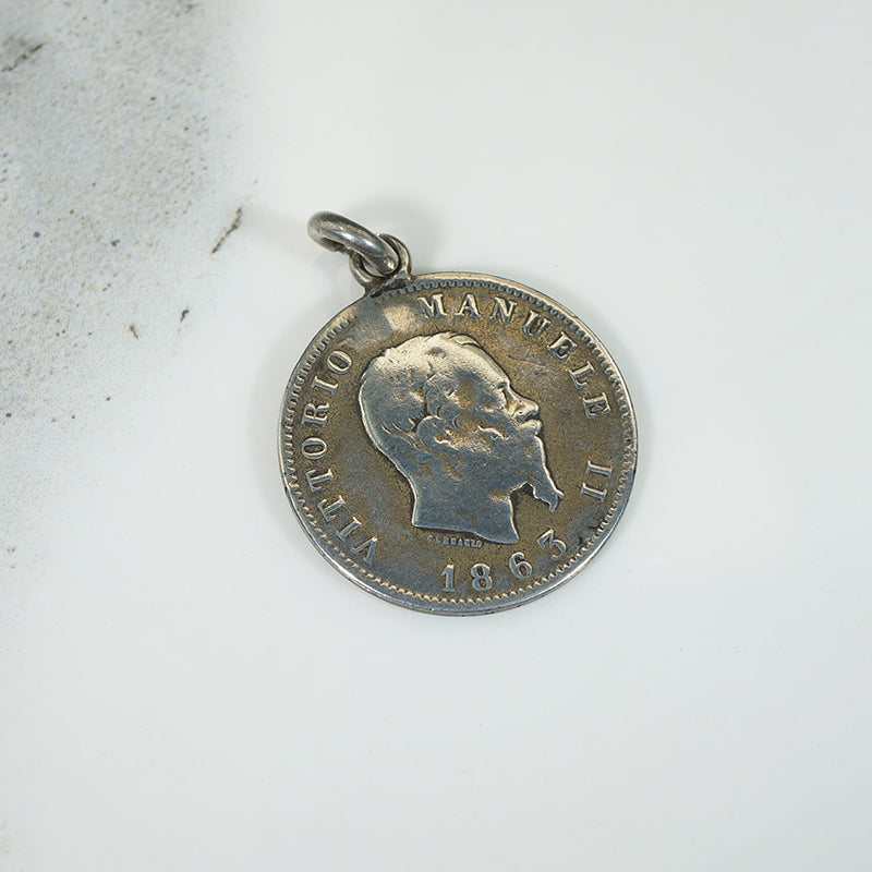 Silver Italian Coin 1863