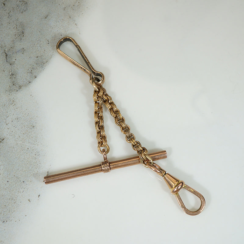 Double Hook Fancy Chain T-bar Drop