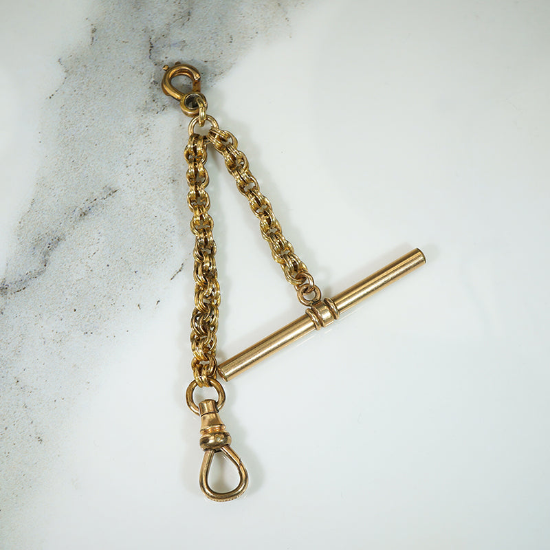 19thc Globe Chain Hook and T-bar