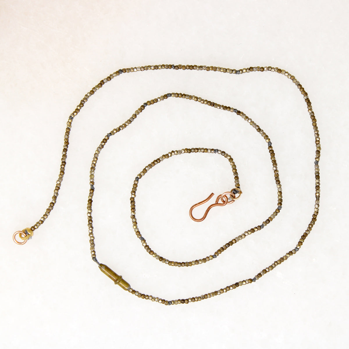 Antique Cut Steel & Brass Beads by Ancient Influences