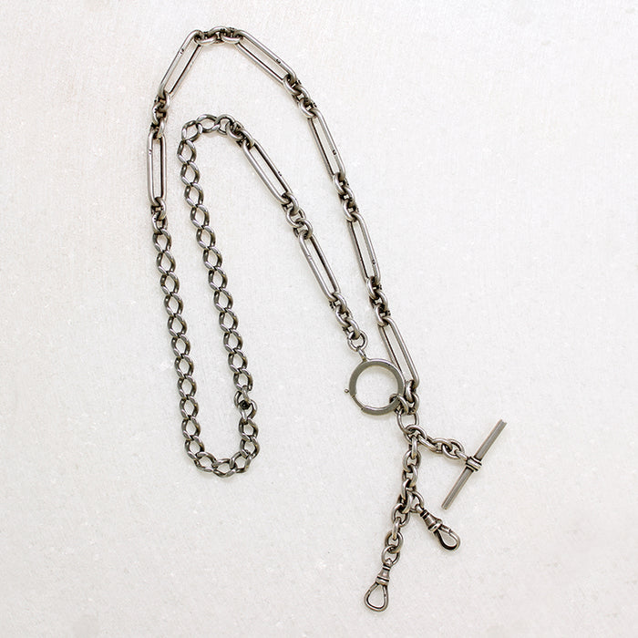 English Sterling Trombone & Curb Chain by Ancient Influences