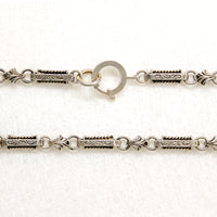 Ornate Sterling Linked Chain with Bolt by Ancient Influences