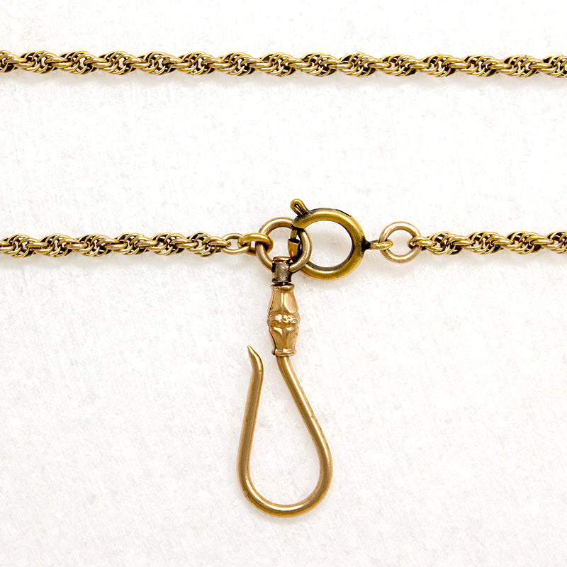 Antique Rope Chain with Fancy Charm Hook by Ancient Influences