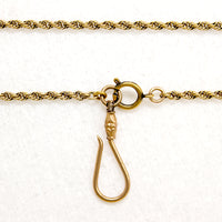 Antique Rope Chain with Fancy Charm Hook by Ancient Influences