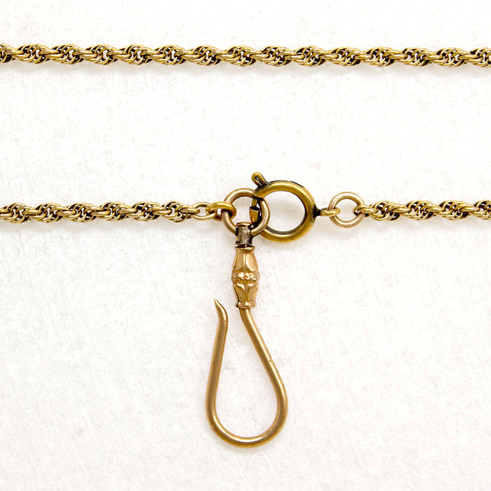 Antique Rope Chain with Fancy Charm Hook by Ancient Influences
