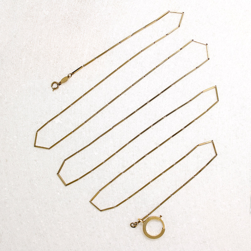 Long Disco-Era Chain with Bolt Ring by Ancient Influences