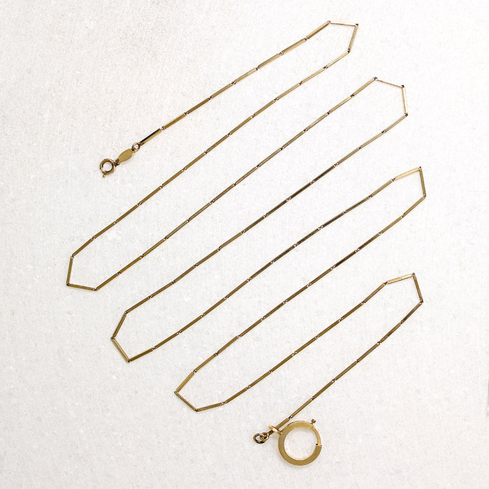 Long Disco-Era Chain with Bolt Ring by Ancient Influences