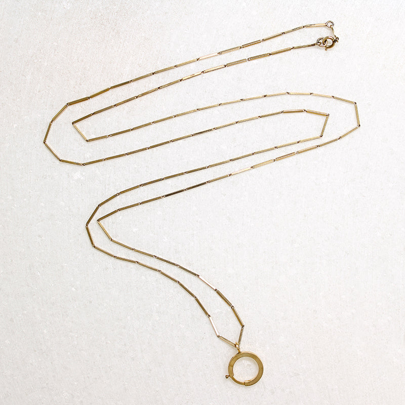 Long Disco-Era Chain with Bolt Ring by Ancient Influences