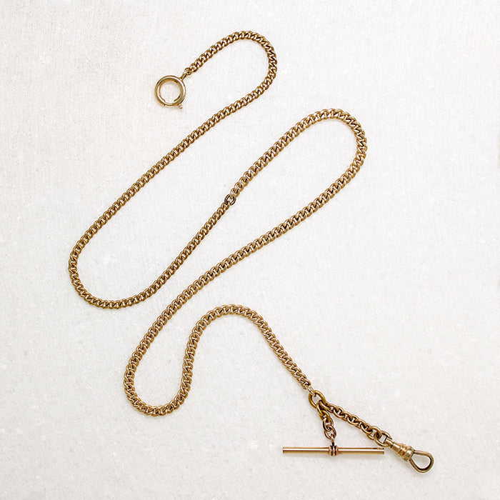 Tasteful Gold Fill Curb Chain with Hook & T-Bar by Ancient Influences