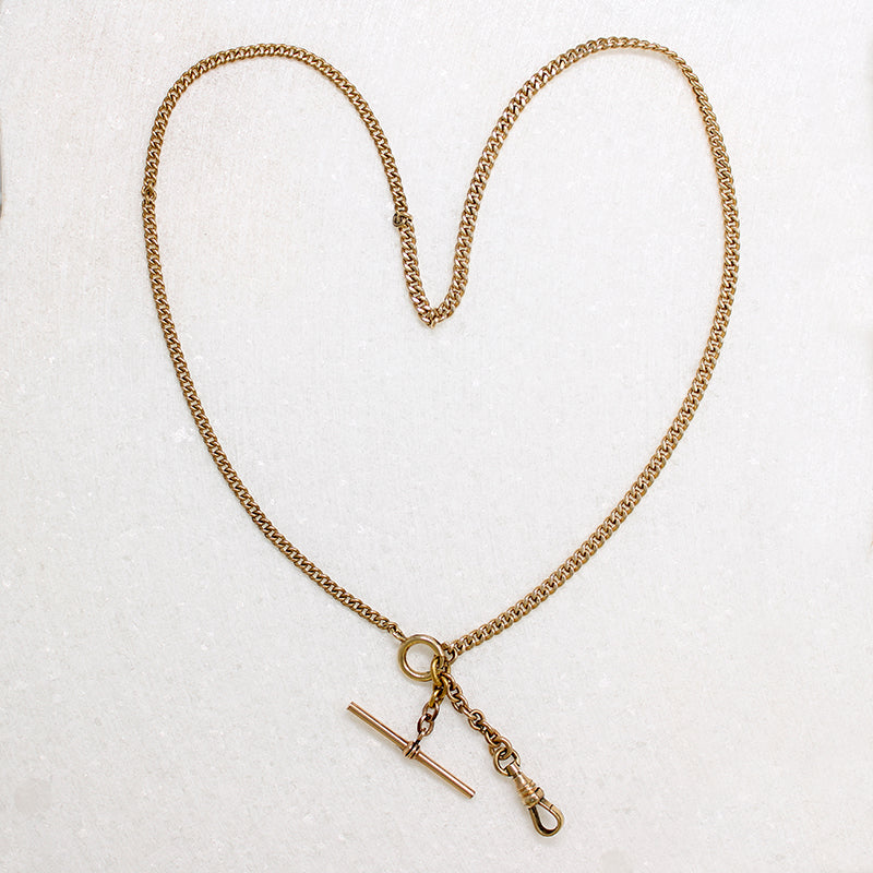 Tasteful Gold Fill Curb Chain with Hook & T-Bar by Ancient Influences