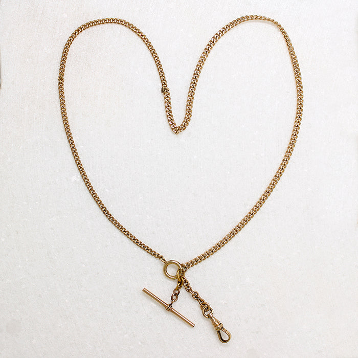 Tasteful Gold Fill Curb Chain with Hook & T-Bar by Ancient Influences
