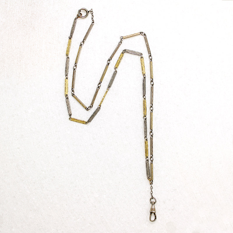 Engraved Two-Tone Fancy Flats Chain by Ancient Influences