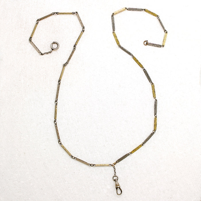 Engraved Two-Tone Fancy Flats Chain by Ancient Influences