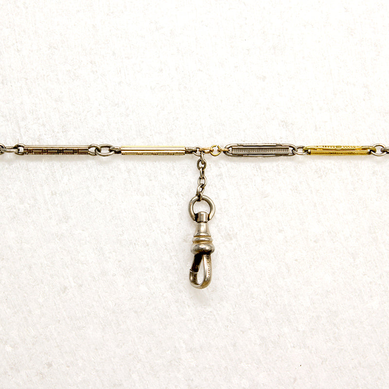 Engraved Two-Tone Fancy Flats Chain by Ancient Influences