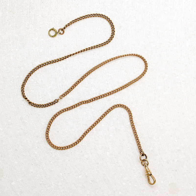 Gold Fill Curb Chain with Watch Hook by Ancient Influences