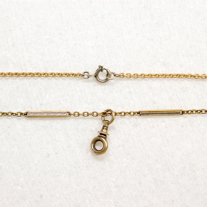 Two-Tone Fancy Link Chain with Locking Hook by Ancient Influences