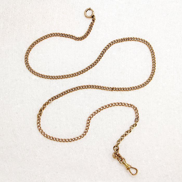 Rosy Gold FIll Curb Married Chain by Ancient Influences