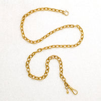 Gold-Plate Cable Chain with Hook by Ancient Influences