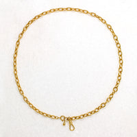 Gold-Plate Cable Chain with Hook by Ancient Influences