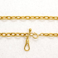 Gold-Plate Cable Chain with Hook by Ancient Influences