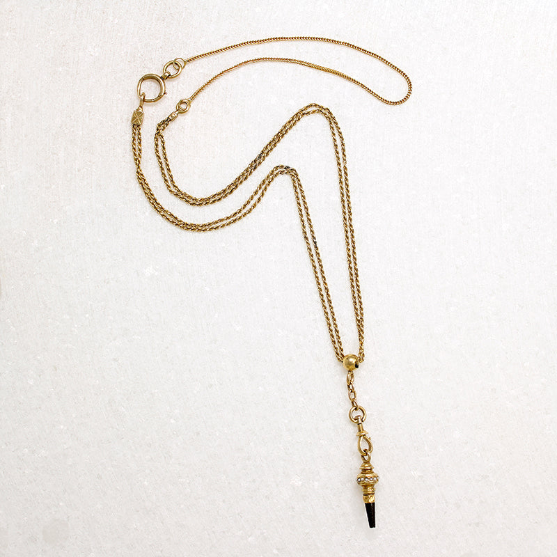 French Rope & Foxtail Chain with Watch Key by Ancient Influences