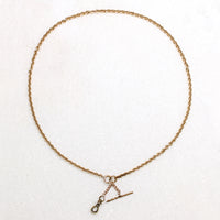 Gold Cable Chain with Unusual Hardware by Ancient Influences