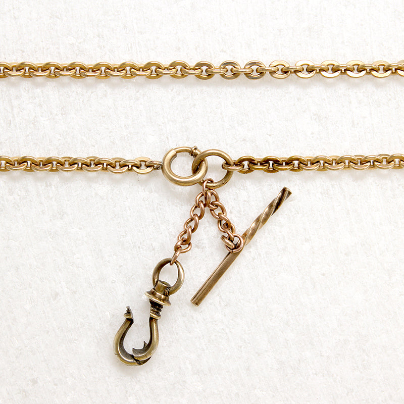 Gold Cable Chain with Unusual Hardware by Ancient Influences