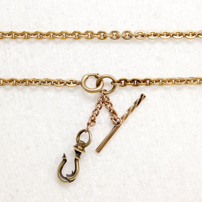 Gold Cable Chain with Unusual Hardware by Ancient Influences