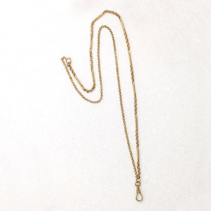 Gold Fancy Link & Rolo Chain Necklace by Ancient Influences