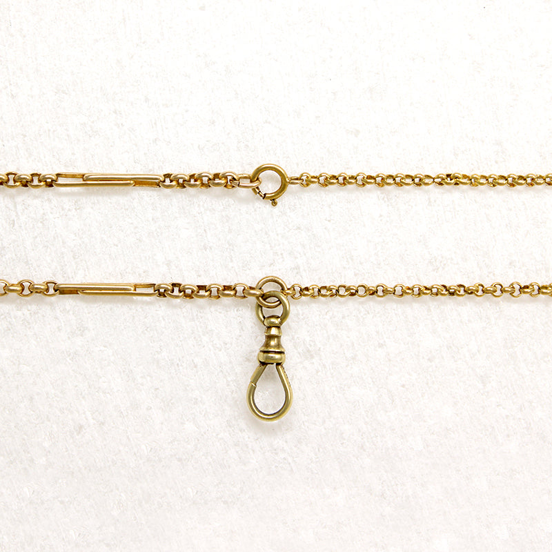 Gold Fancy Link & Rolo Chain Necklace by Ancient Influences