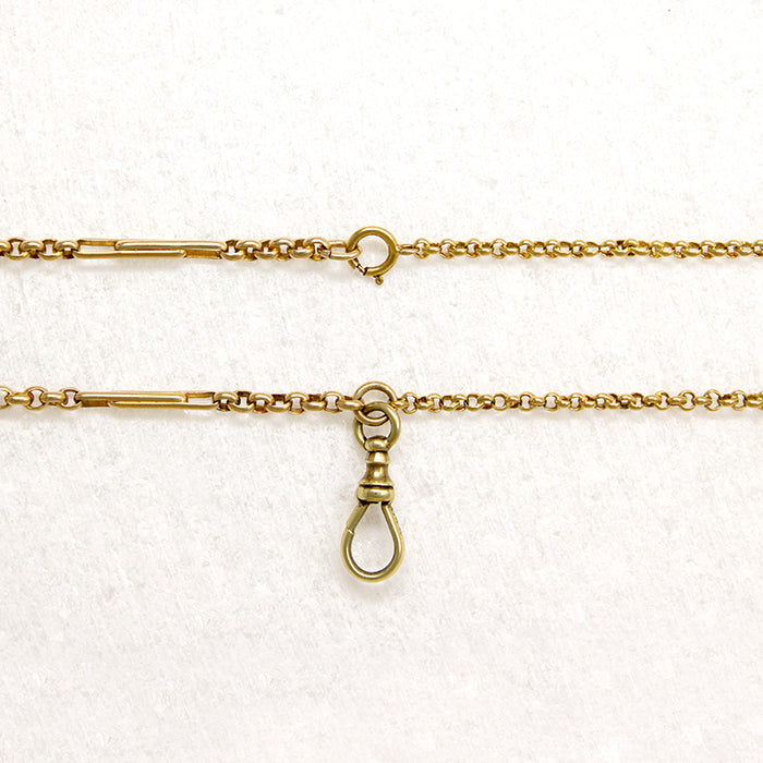 Gold Fancy Link & Rolo Chain Necklace by Ancient Influences