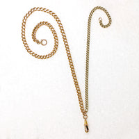 English Green & Rose Gold Curb Chain by Ancient Influences