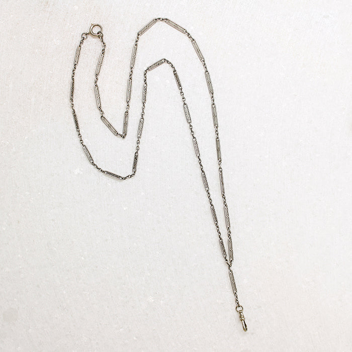 Platinum Filigree Chain with Hook by Ancient Influences