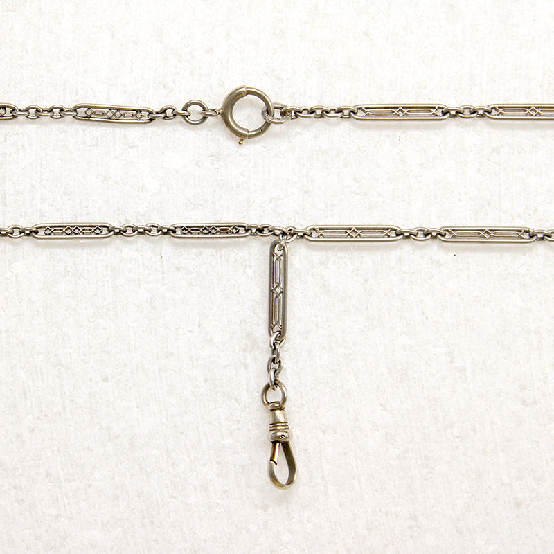 Platinum Filigree Chain with Hook by Ancient Influences