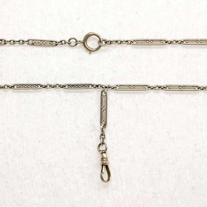 Platinum Filigree Chain with Hook by Ancient Influences