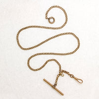 Clever Hardware on 14k Gold Curb Chain by Ancient Influences