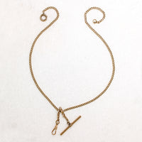 Clever Hardware on 14k Gold Curb Chain by Ancient Influences