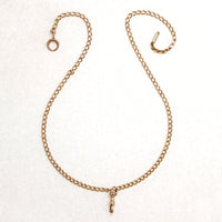 Rosy 10k Curb Chain with Watch Hook by Ancient Influences