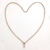 Flattened Cable Link Gold Chain with Hook by Ancient Influences