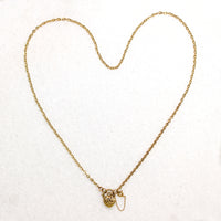 Floral Heart Padlock Necklace by Ancient Influences
