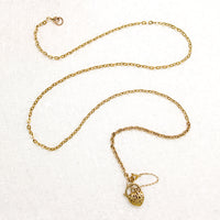Floral Heart Padlock Necklace by Ancient Influences