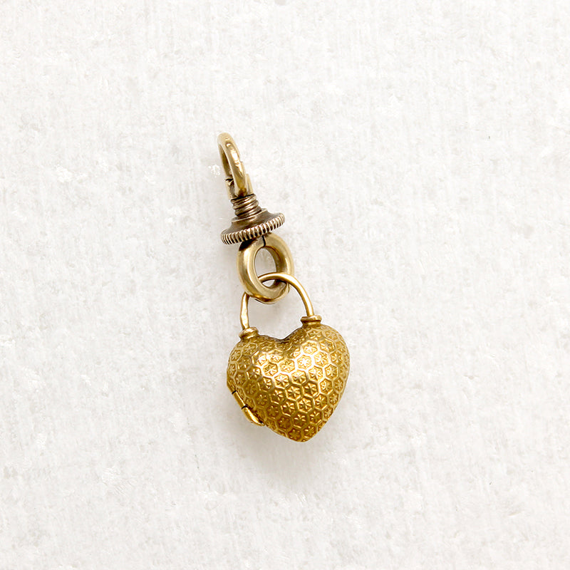 Gold & Turquoise Heart Locket Necklace by Ancient Influences